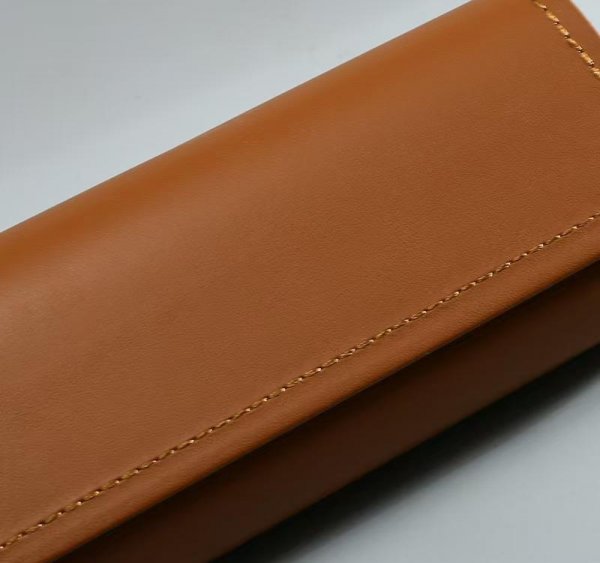 Leather-Stitched Handmade Eyeglasses Case