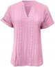 Womens Tops Eyelet Lace Summer V Neck Pullover Short Sleeve T Shirts Loose Fit Casual Dressy Comfort Tunic Blouses