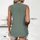 Women's Sleeveless Crewneck Basic Camisole Perforated Loose Casual Summer Top Fashion 2025 for Women
